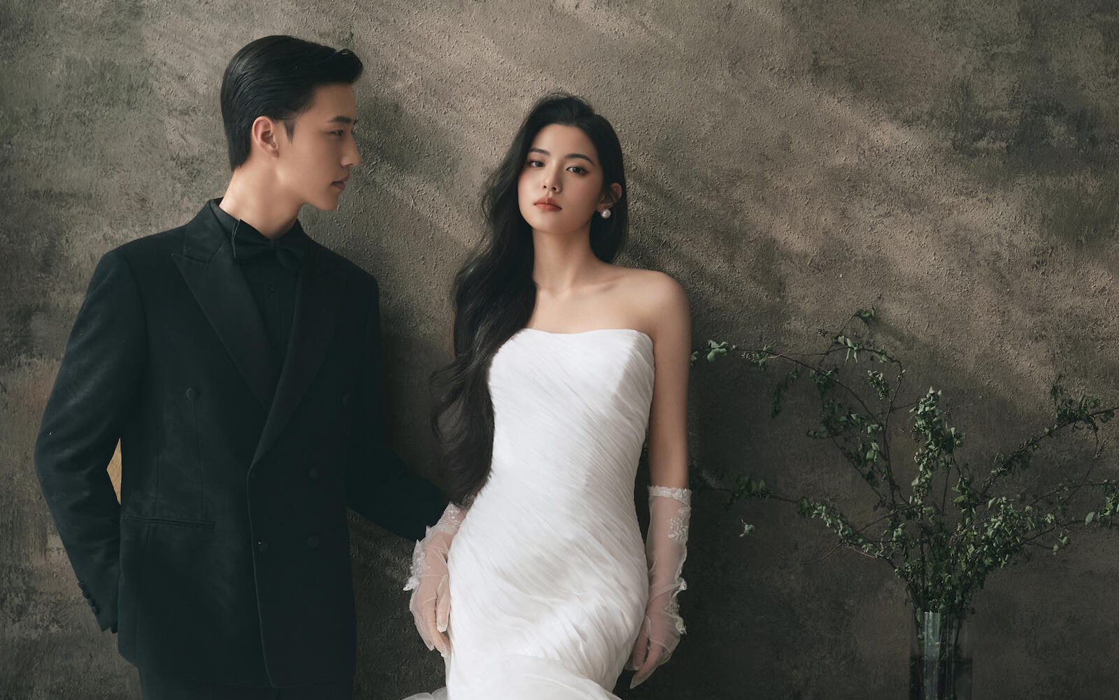 復古油畫風婚紗照