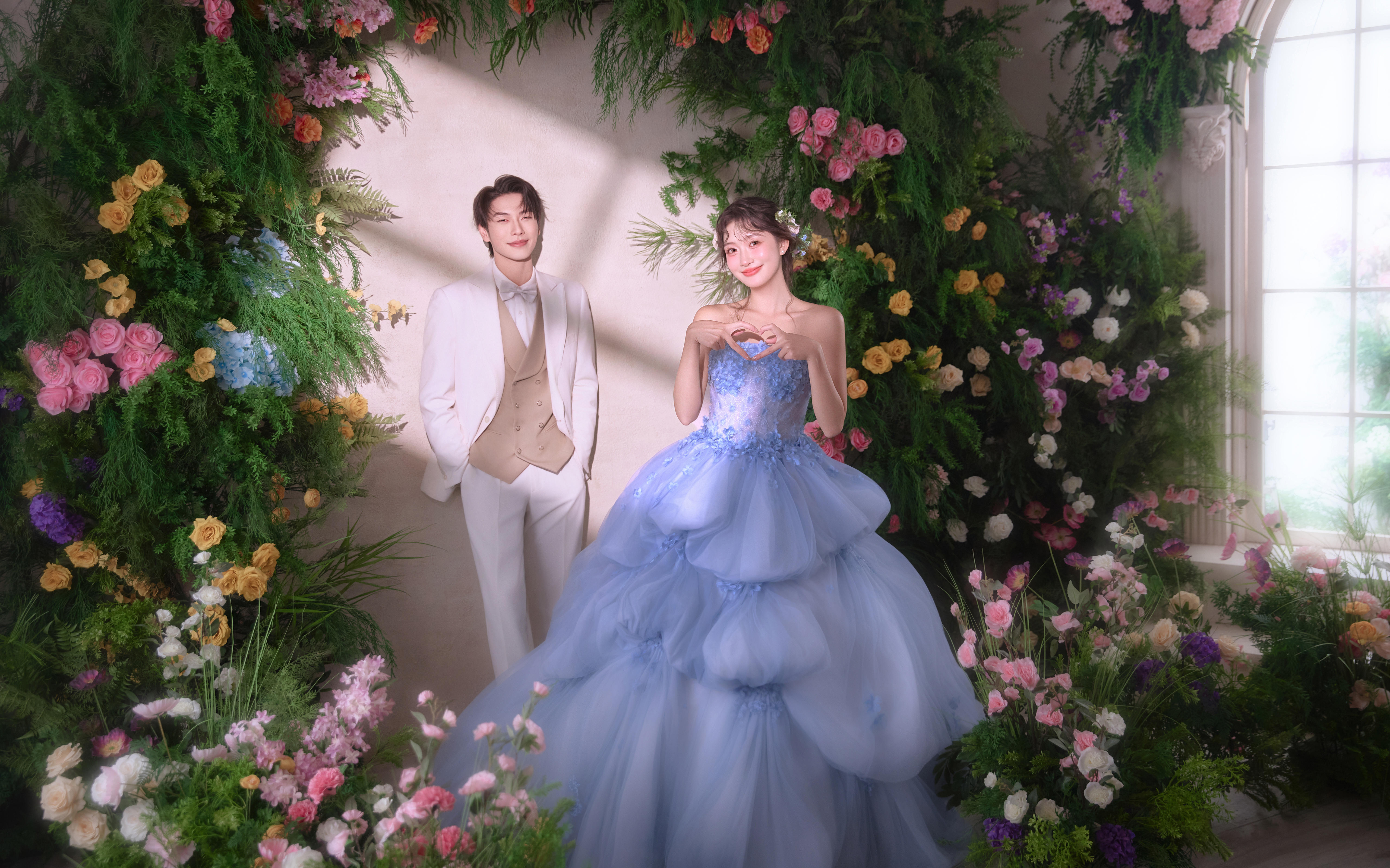 闖入花境奇遇??藍(lán)色花仙子美到心巴上??