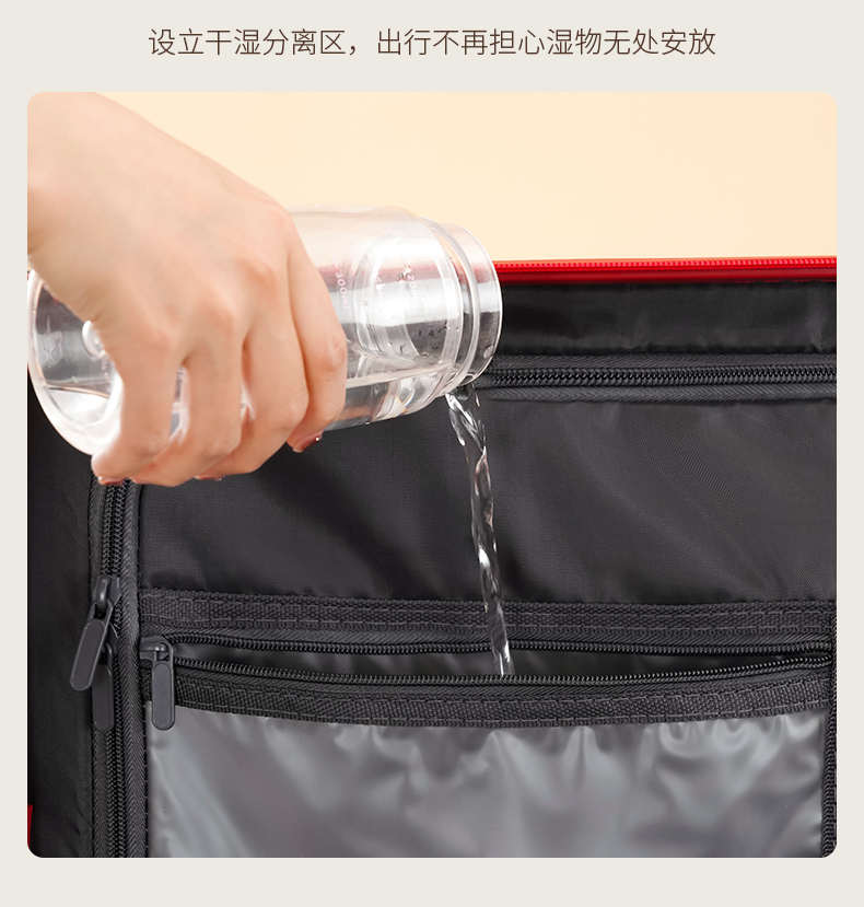 骆易家「吾家有喜」红色行李箱结婚陪嫁行李箱拉杆箱新娘嫁妆箱密码箱子