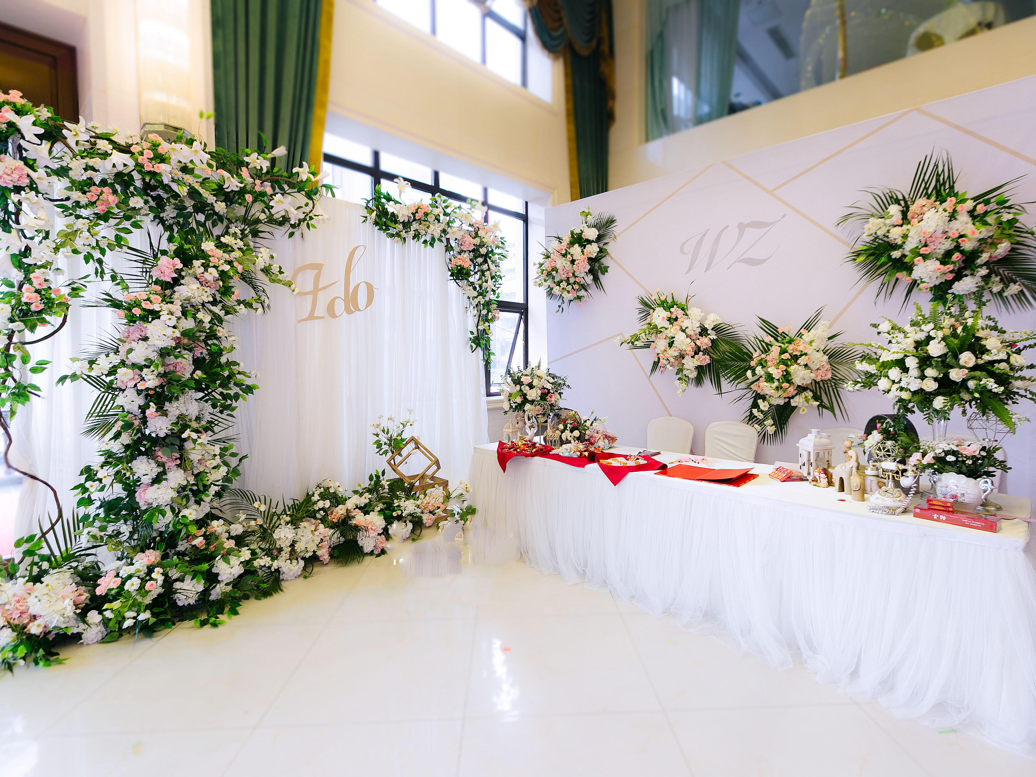 爱的真谛【白绿清新主题婚礼】内含司仪摄像摄影跟妆