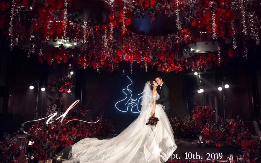 【D6婚礼】欧式气质款黑红色系婚礼