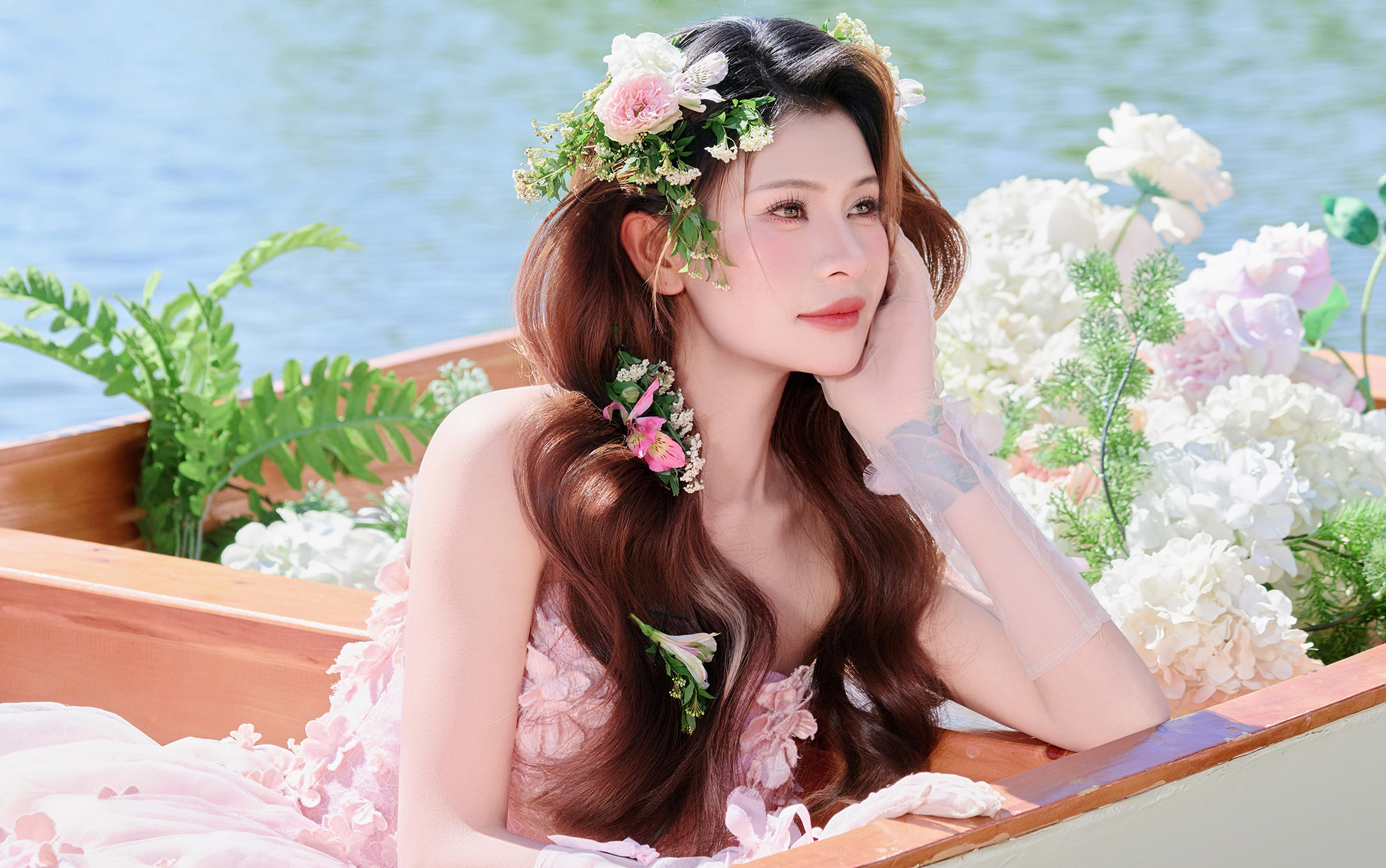 丽江婚纱照被草海大自然点赞