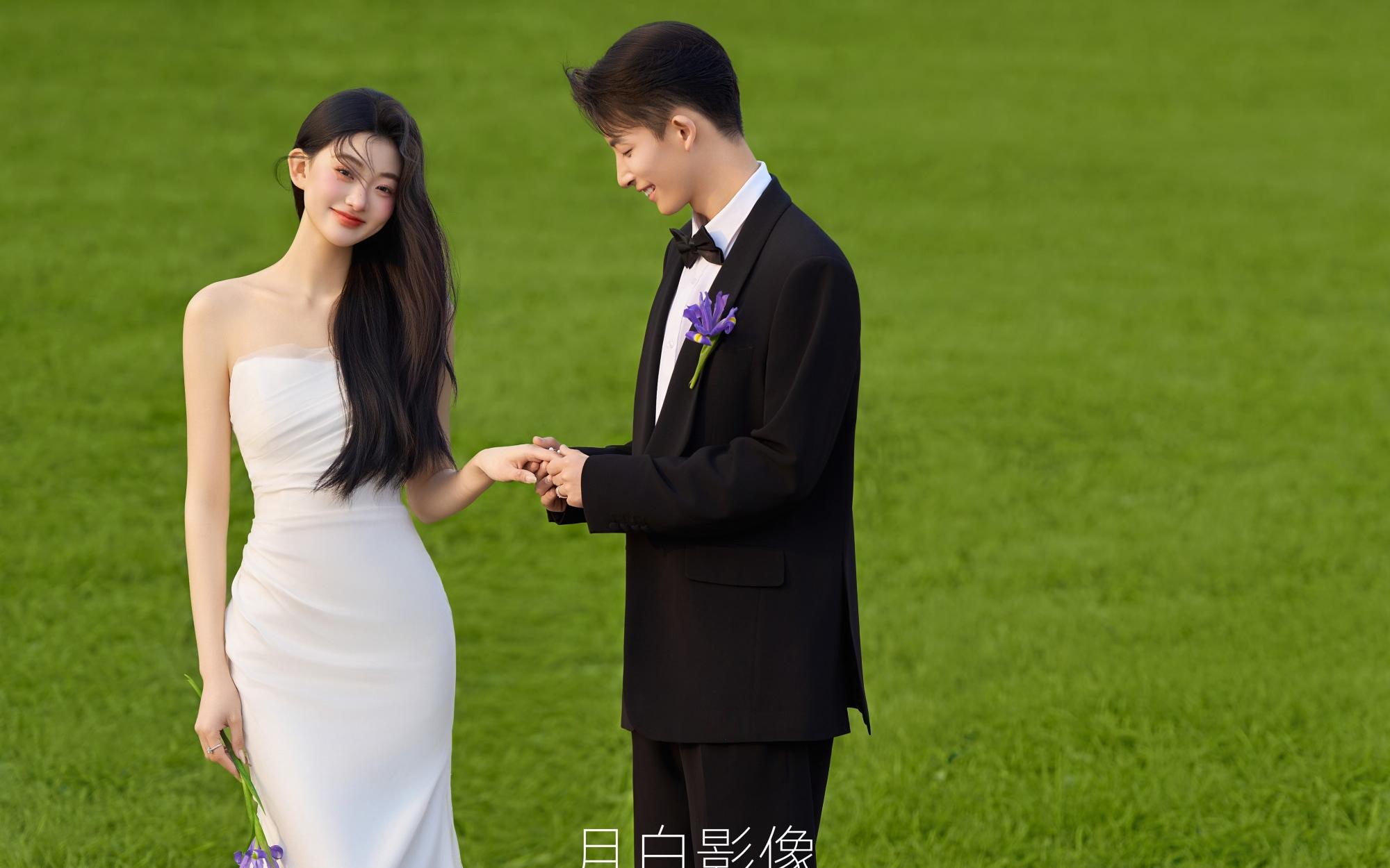 高爾夫草坪婚紗照??綠意詩篇 就在腳下