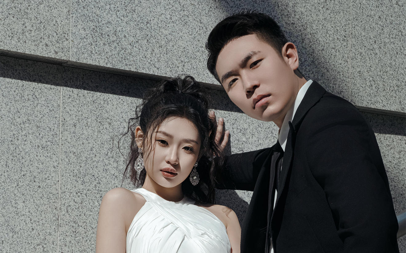 小众街拍风婚纱照