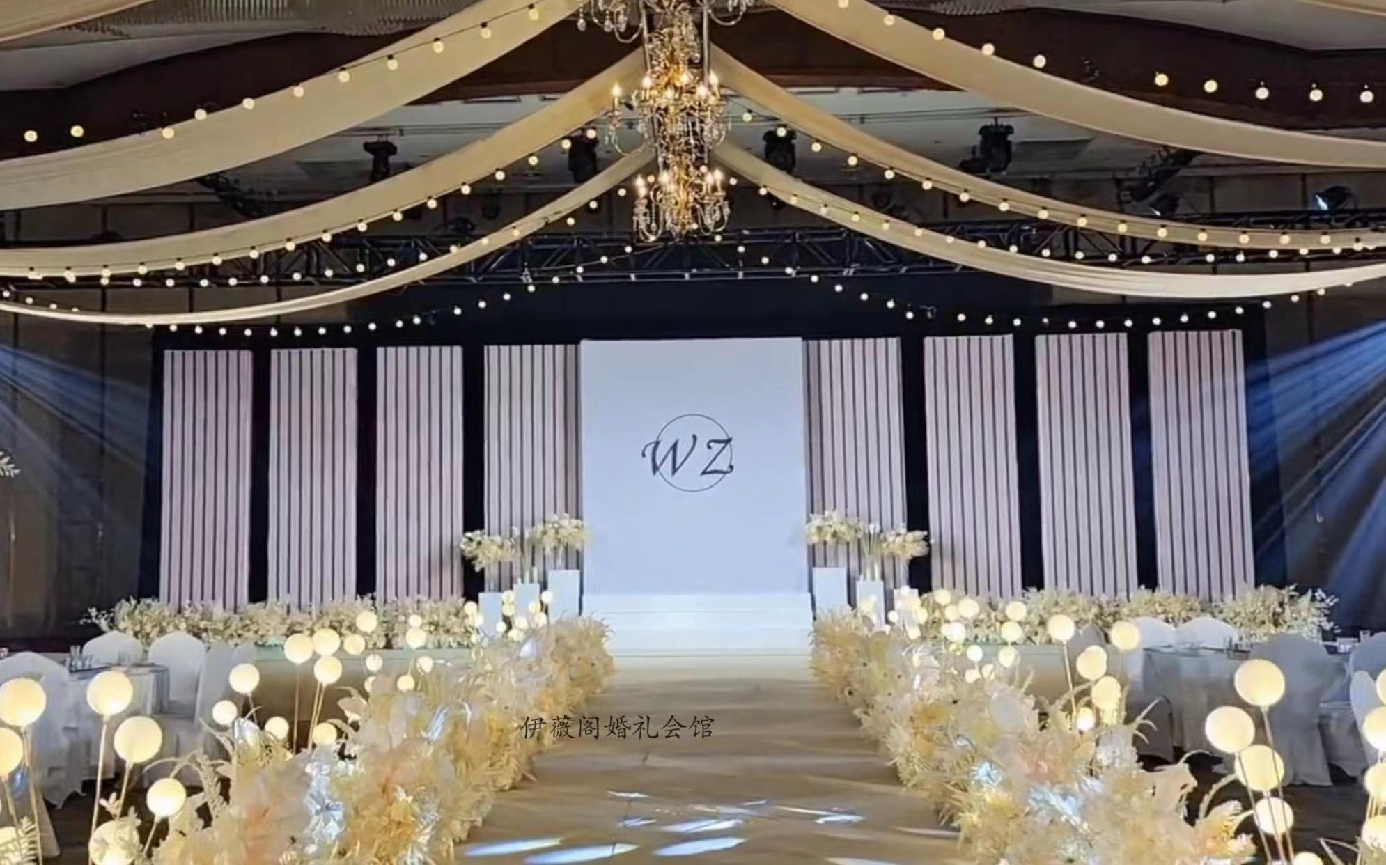 香槟色极简秀场风婚礼    