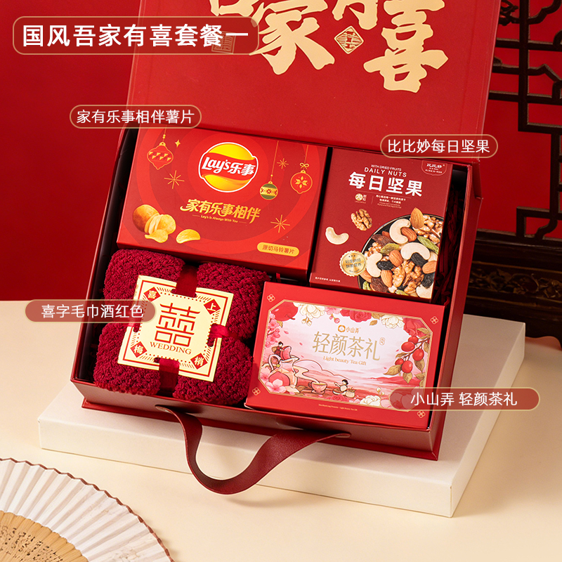 新中式國風(fēng)吾家有喜伴手禮 男女結(jié)婚賓客禮伴郎伴娘實(shí)用回禮