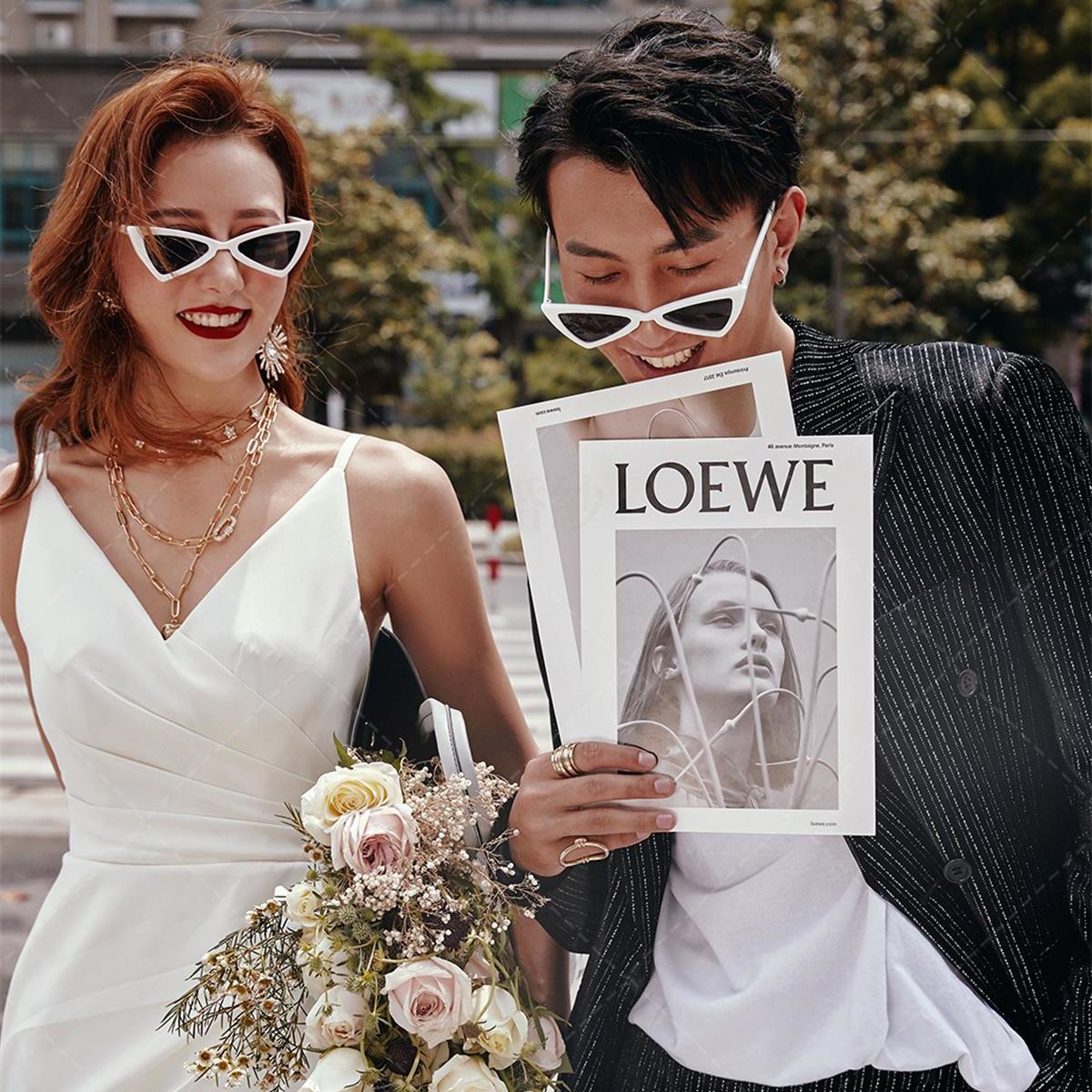 摩登街头时尚婚纱照法式婚纱照