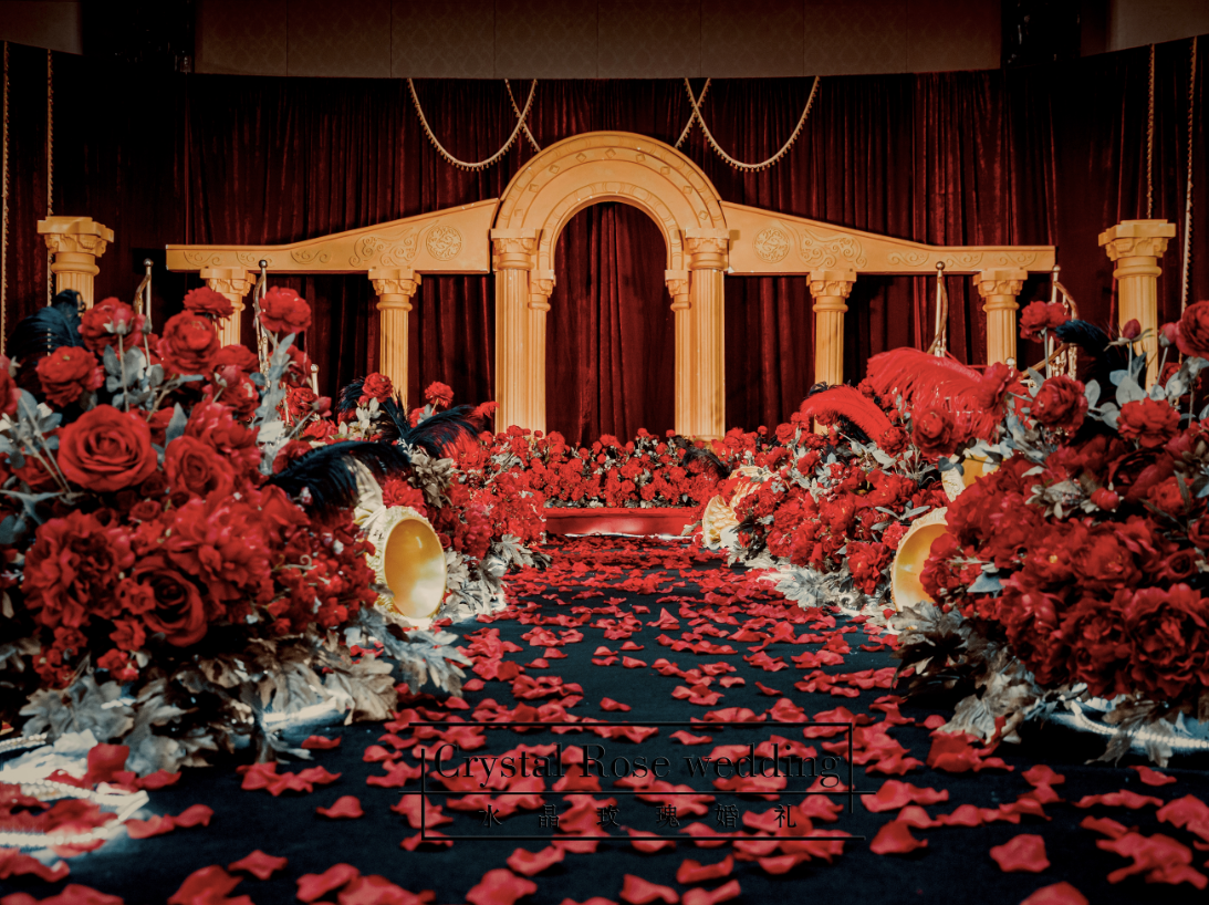 勃艮第红色 19年大热 复古欧式 花艺设计满分