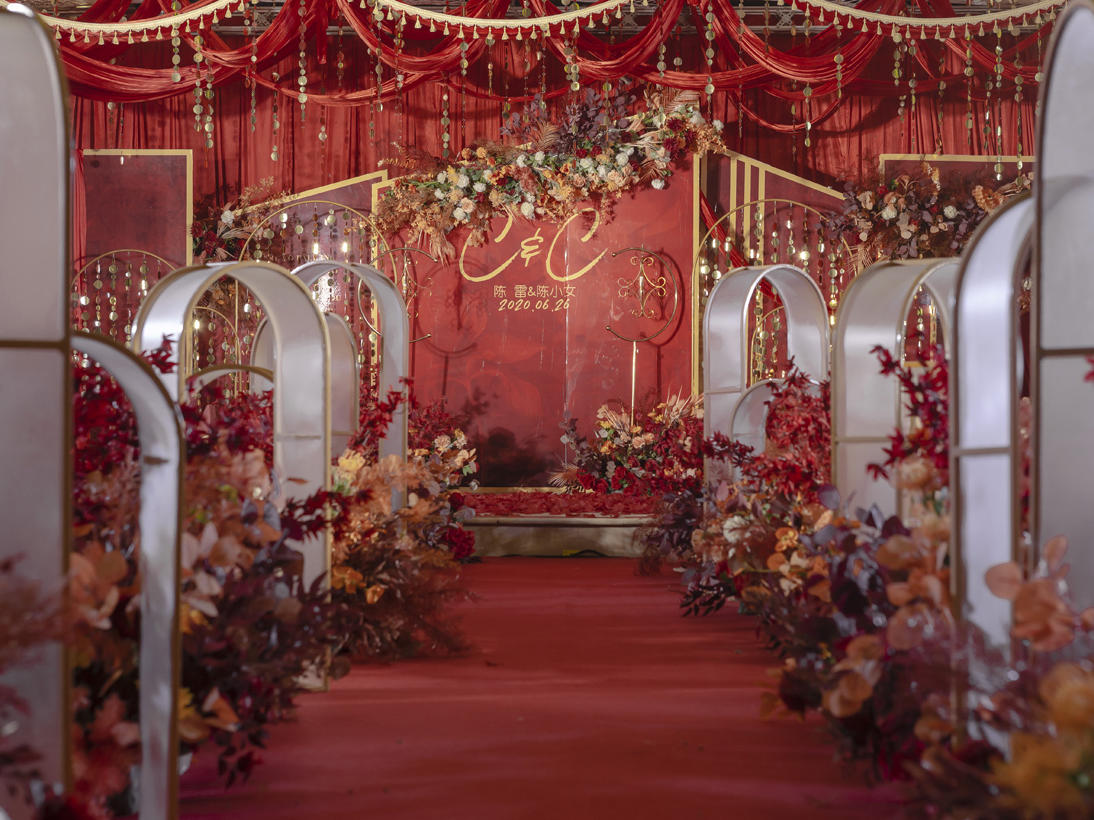 花田唯汀/红金色婚礼案例