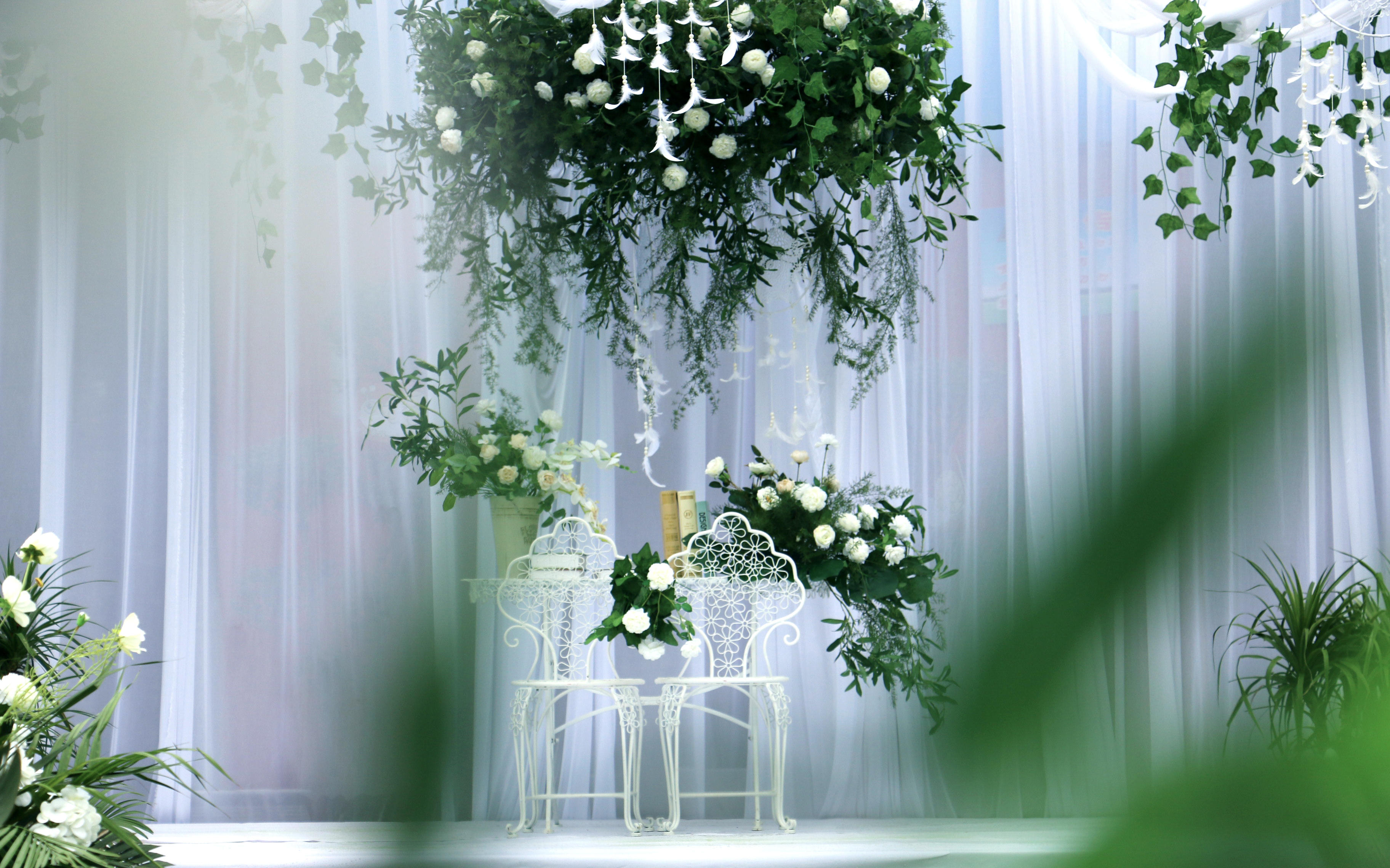 户外草坪婚礼 小清新风格