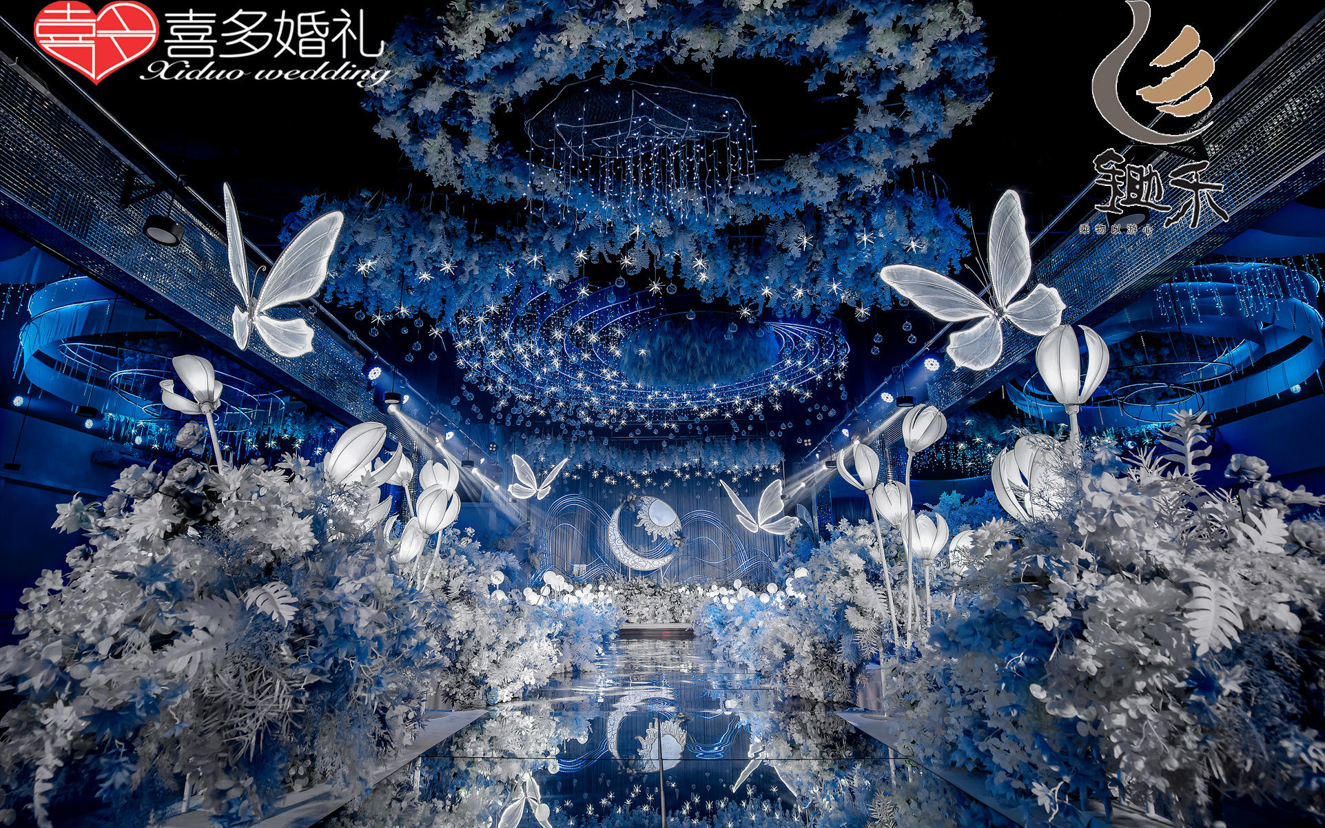 性价比高 9999元蓝色星空婚礼堂