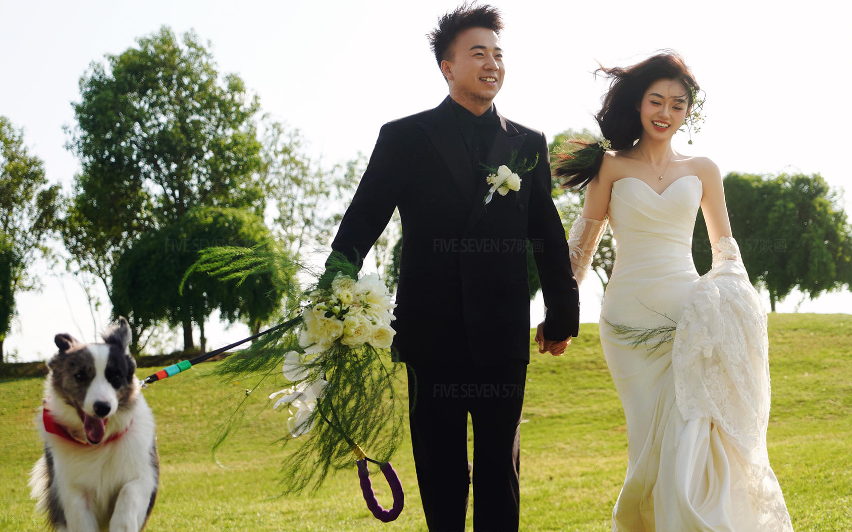 【57映画】客片分享-草坪婚纱照