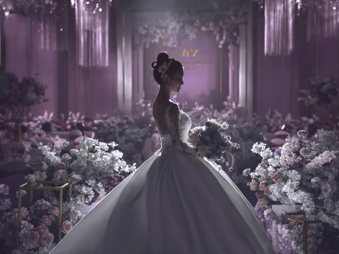 【喜时】初秋必备 烟紫色油画婚礼