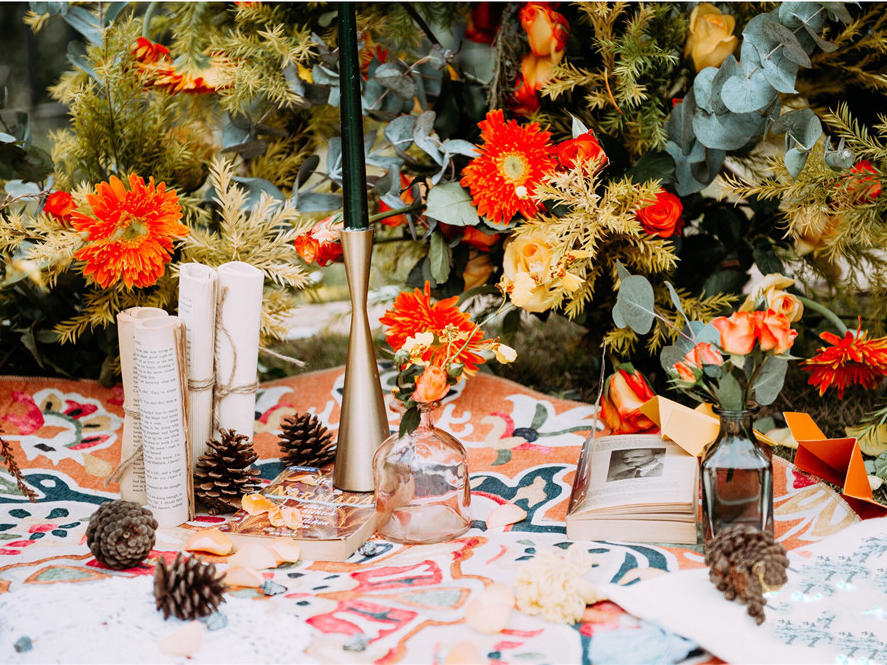 【乐芙梦格子】庭院户外暖冬系纯布置＋赠敬酒服