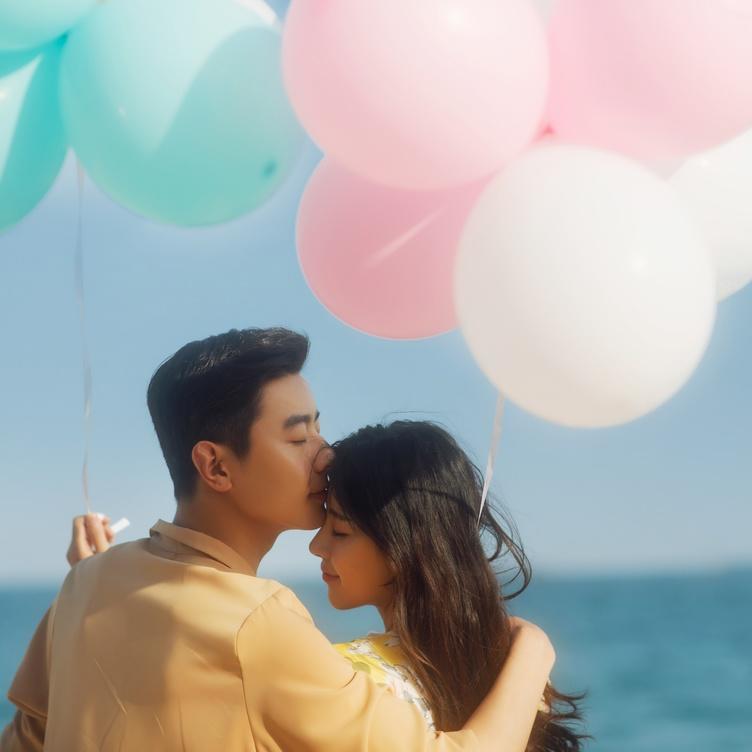 【好莱坞摄影工作室】个性海景主题婚纱照     