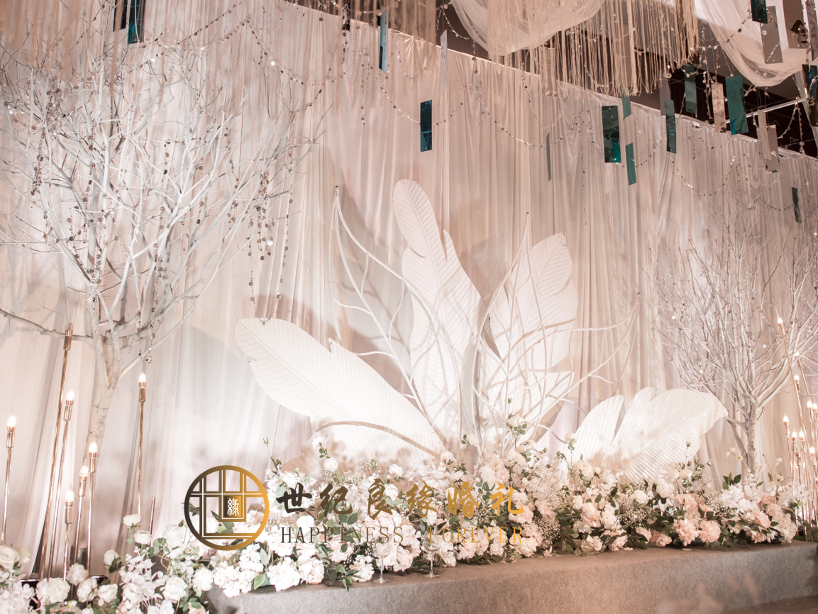 (世纪良缘婚礼）温润如你 | 一场香槟粉的暖色系