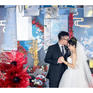 新中式婚礼蓝色定制   花海阁婚礼