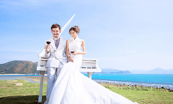 【潇氏摄影成都店】三亚婚纱摄影《小东海》滨海钢琴