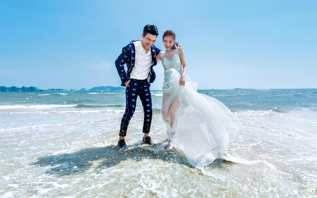 低价/婚纱照/全家福/情侣照写真/海岛特色海景照