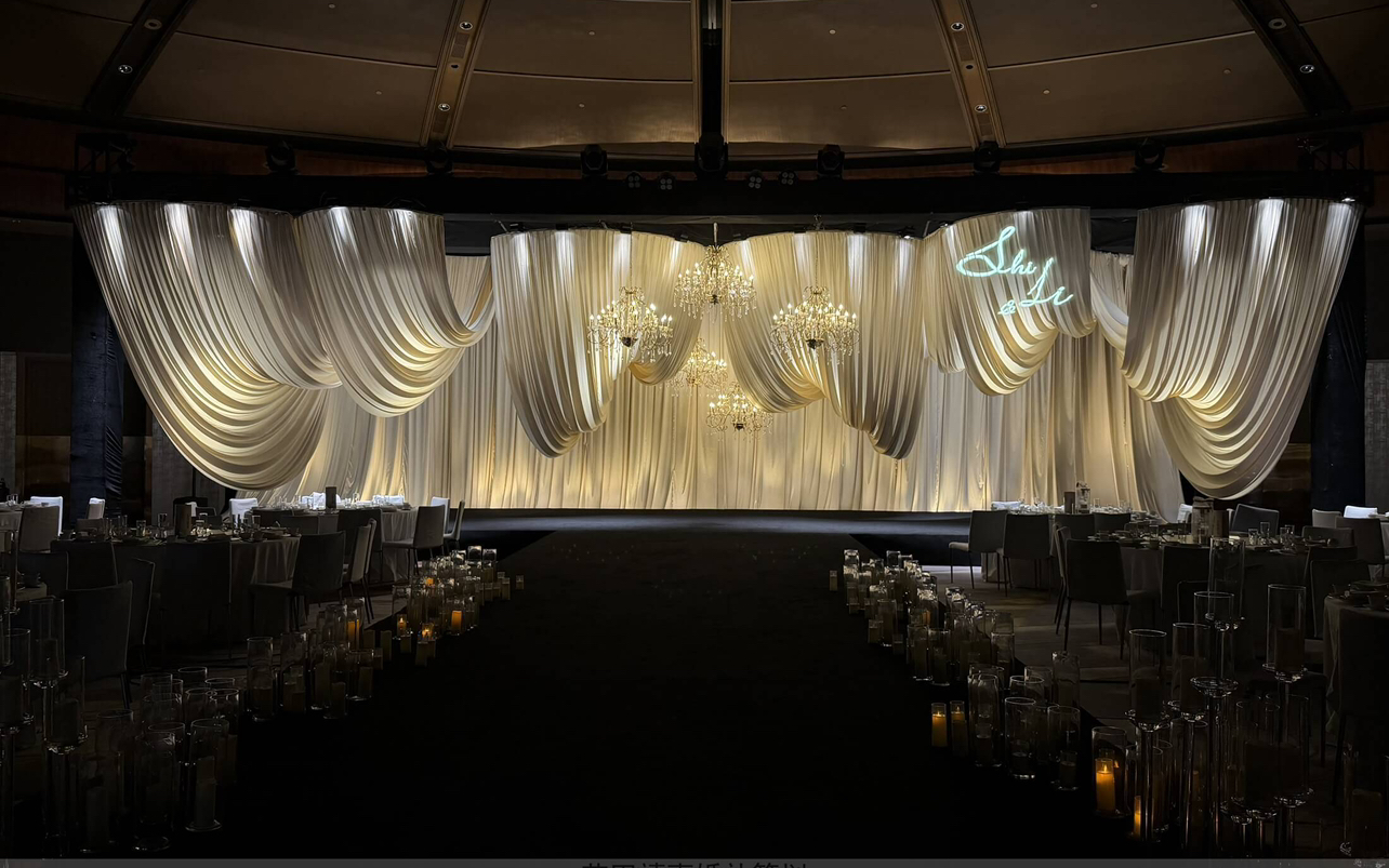 花田禧事—含四大人员—香槟白布幔婚礼