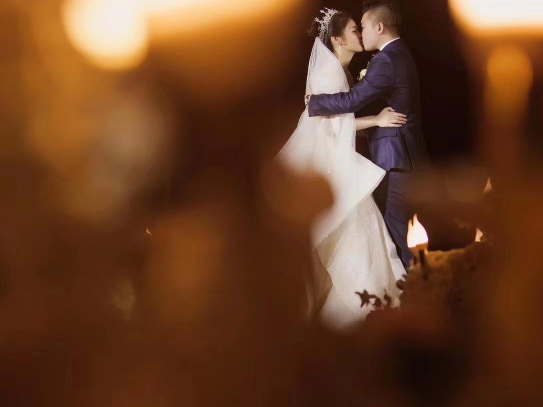 梦幻森系婚礼仪式婚纱+出门服+敬酒服+跟妆