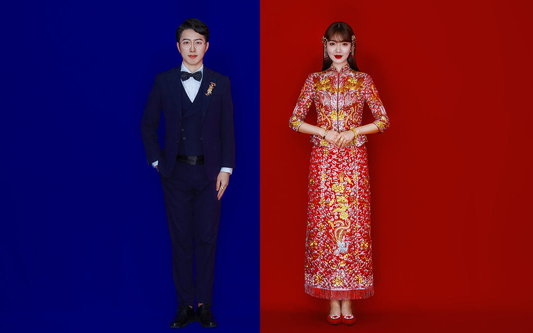 薇拉原创客片【 中国红 】石睿王宇