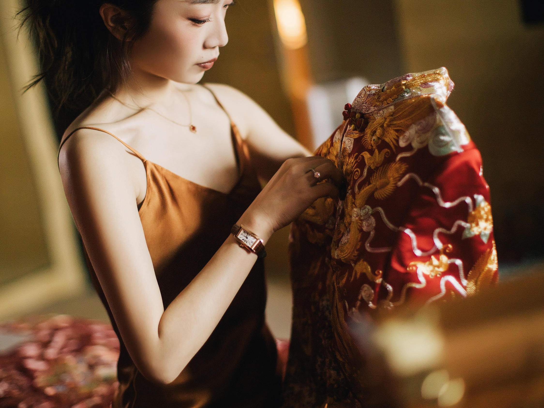 【龙凤褂】新娘出门小五福