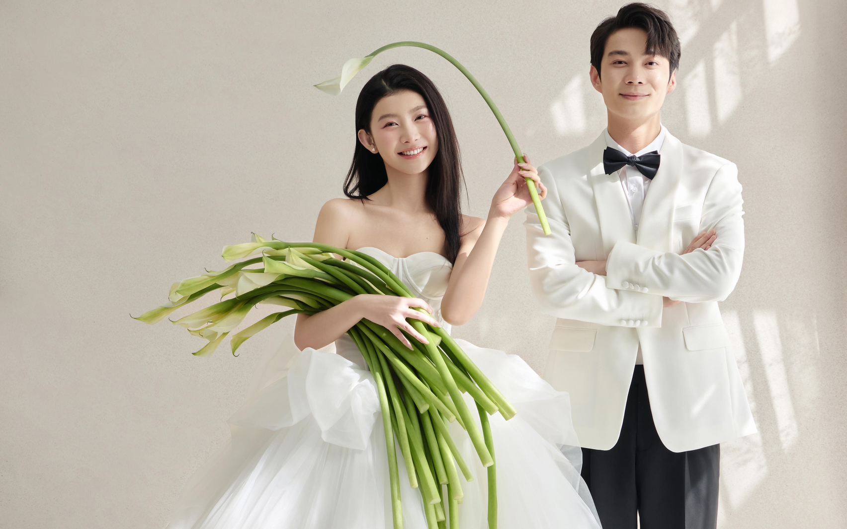 一眼爱上的韩式光影婚纱照 如韩剧般温柔