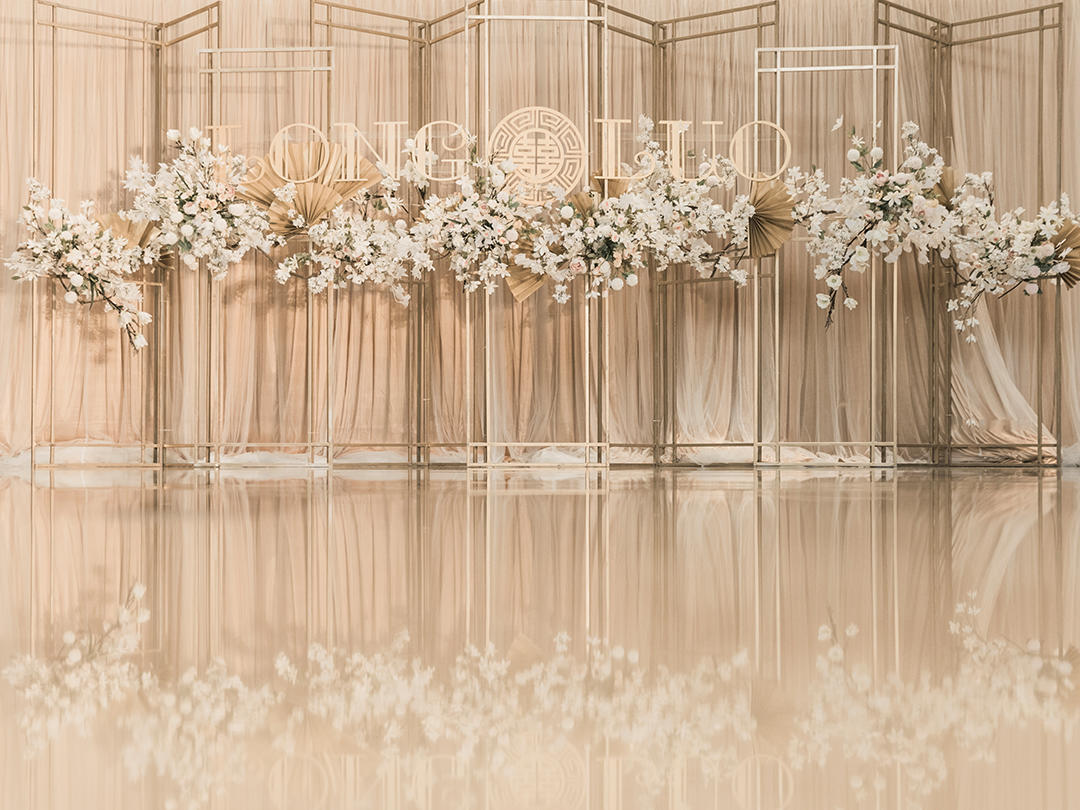 【佳韵婚礼】新中式定制主题淡雅香槟色婚礼