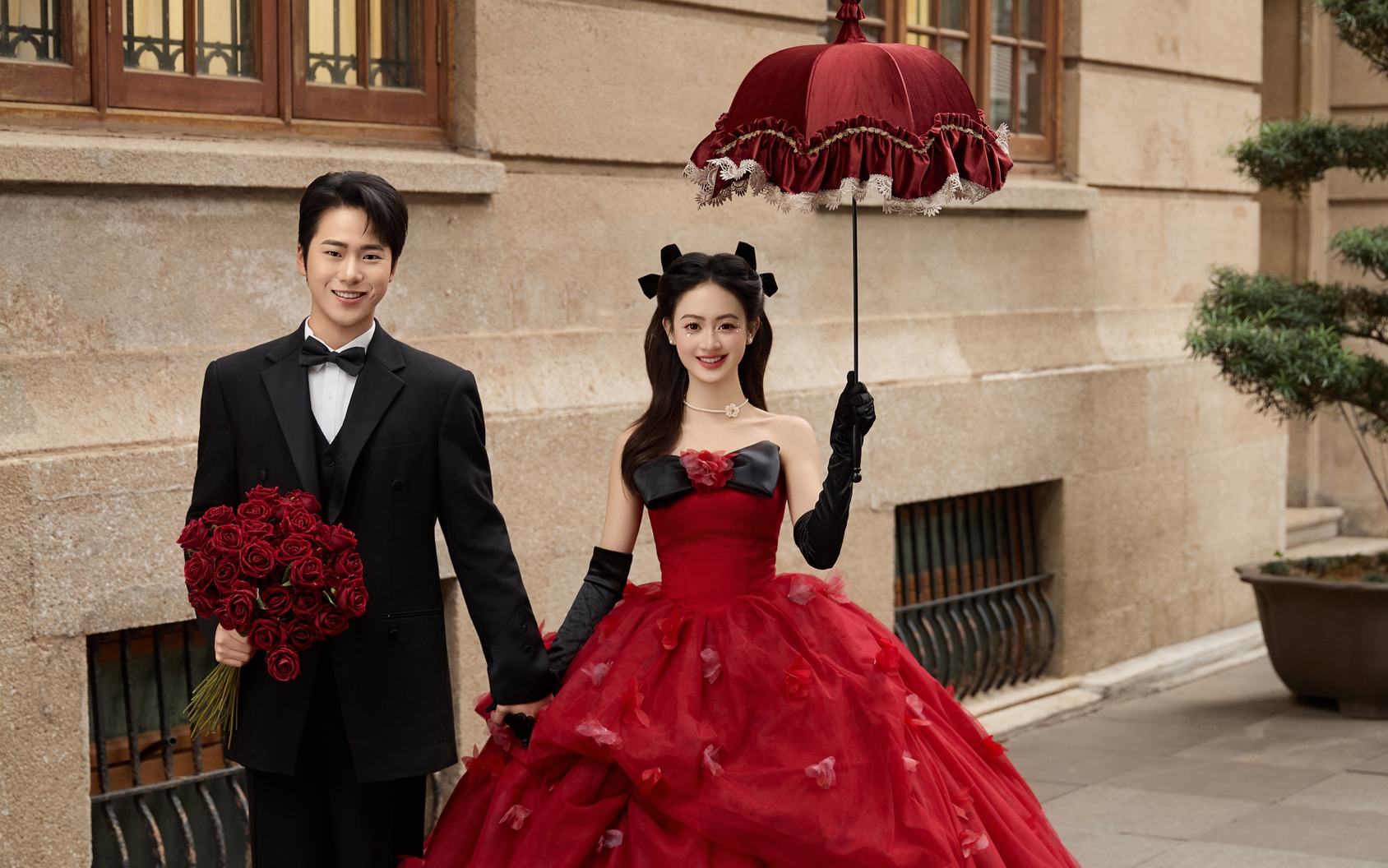 （廣州紗面）拍了全網(wǎng)爆《在逃公主》婚紗照