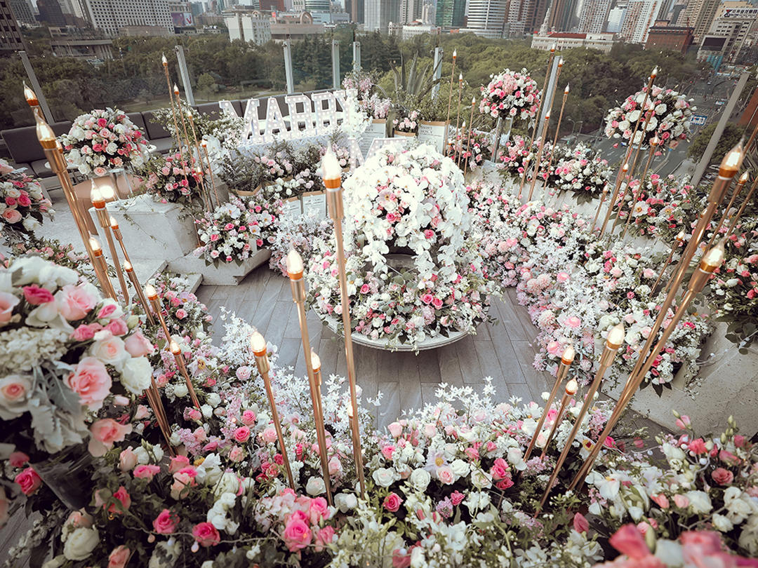 私密花园求婚 都市露台浪漫求婚之选