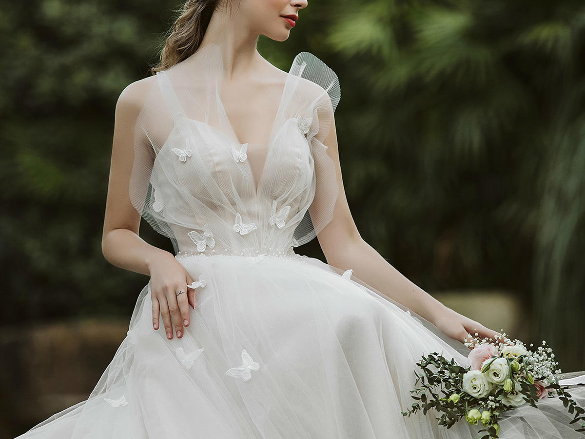 【花漾】春夏新款吊带小清新礼服