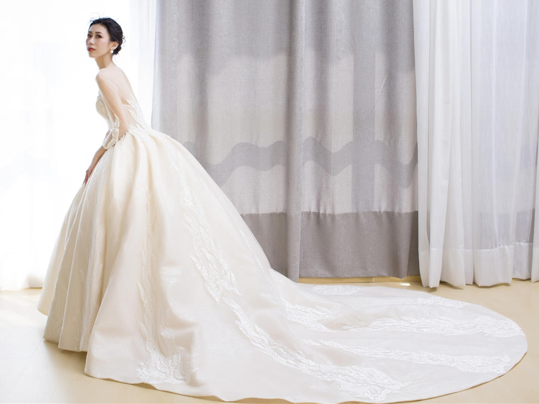 【缔尔】欧式女王范宫廷款婚纱