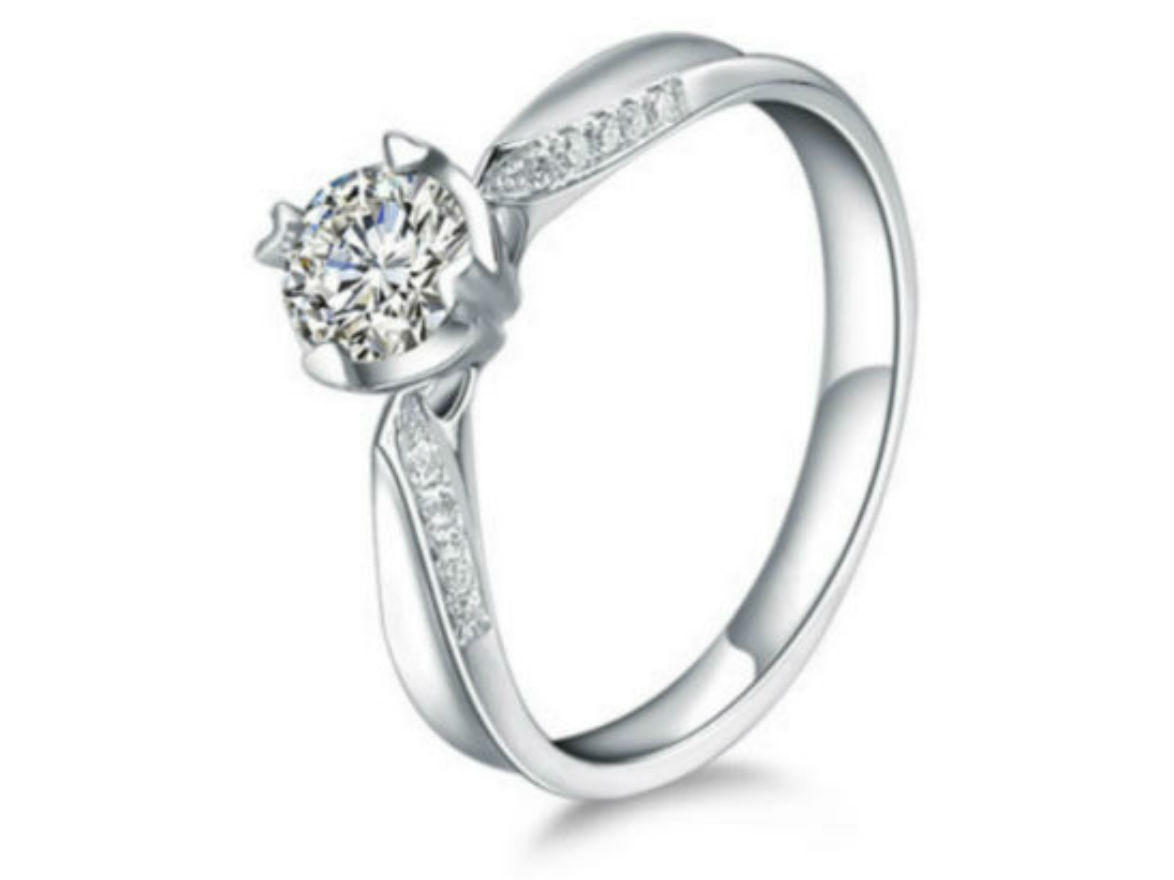 白18K金钻石女戒（皇家礼赞系列）