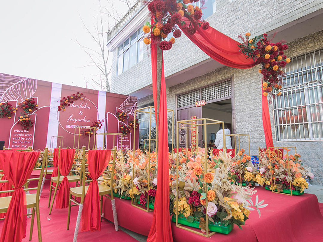 喜礼婚嫁/轻奢红金色婚礼/含主持摄像