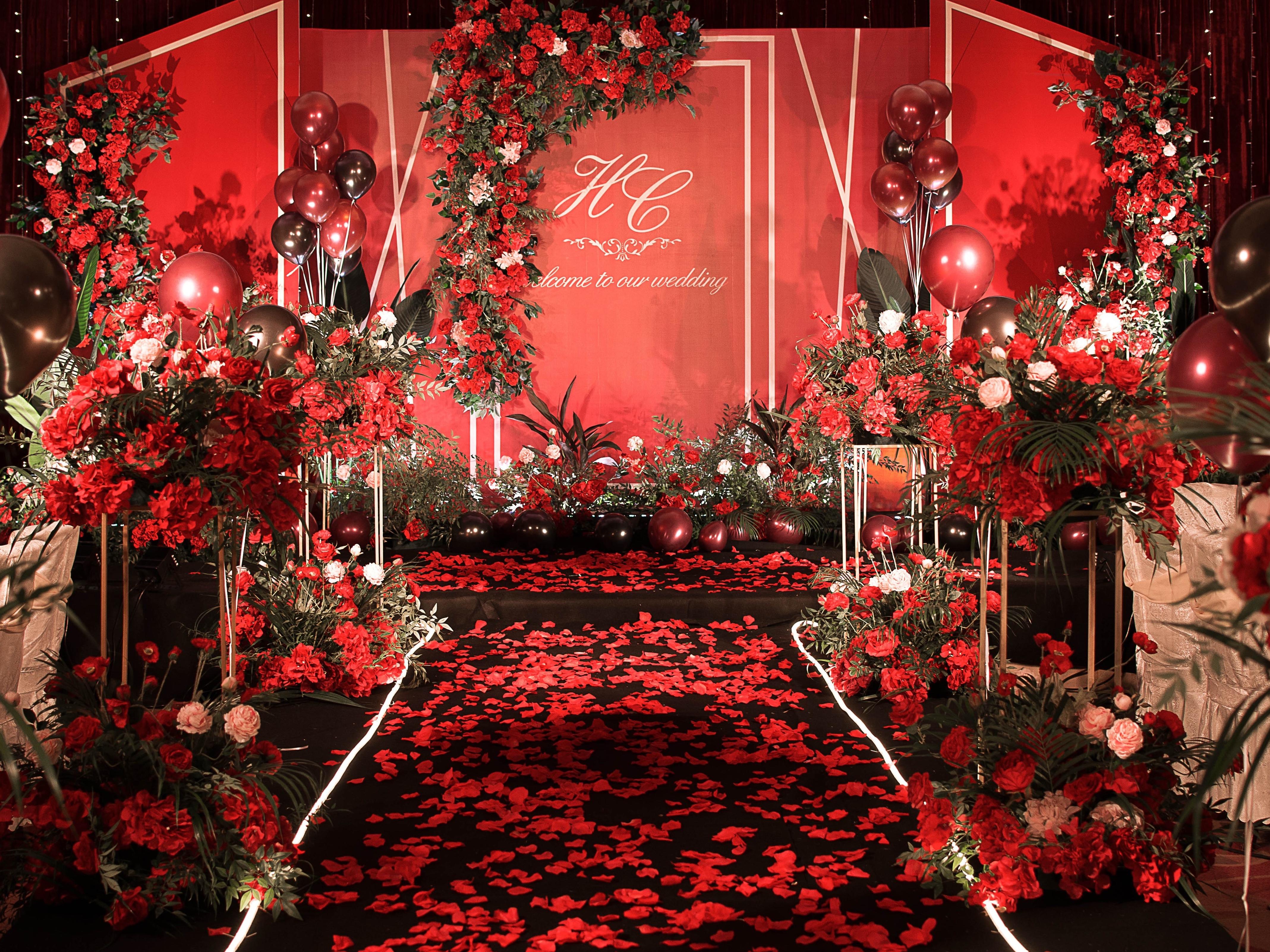 （柏拉图婚礼）红色复古婚礼