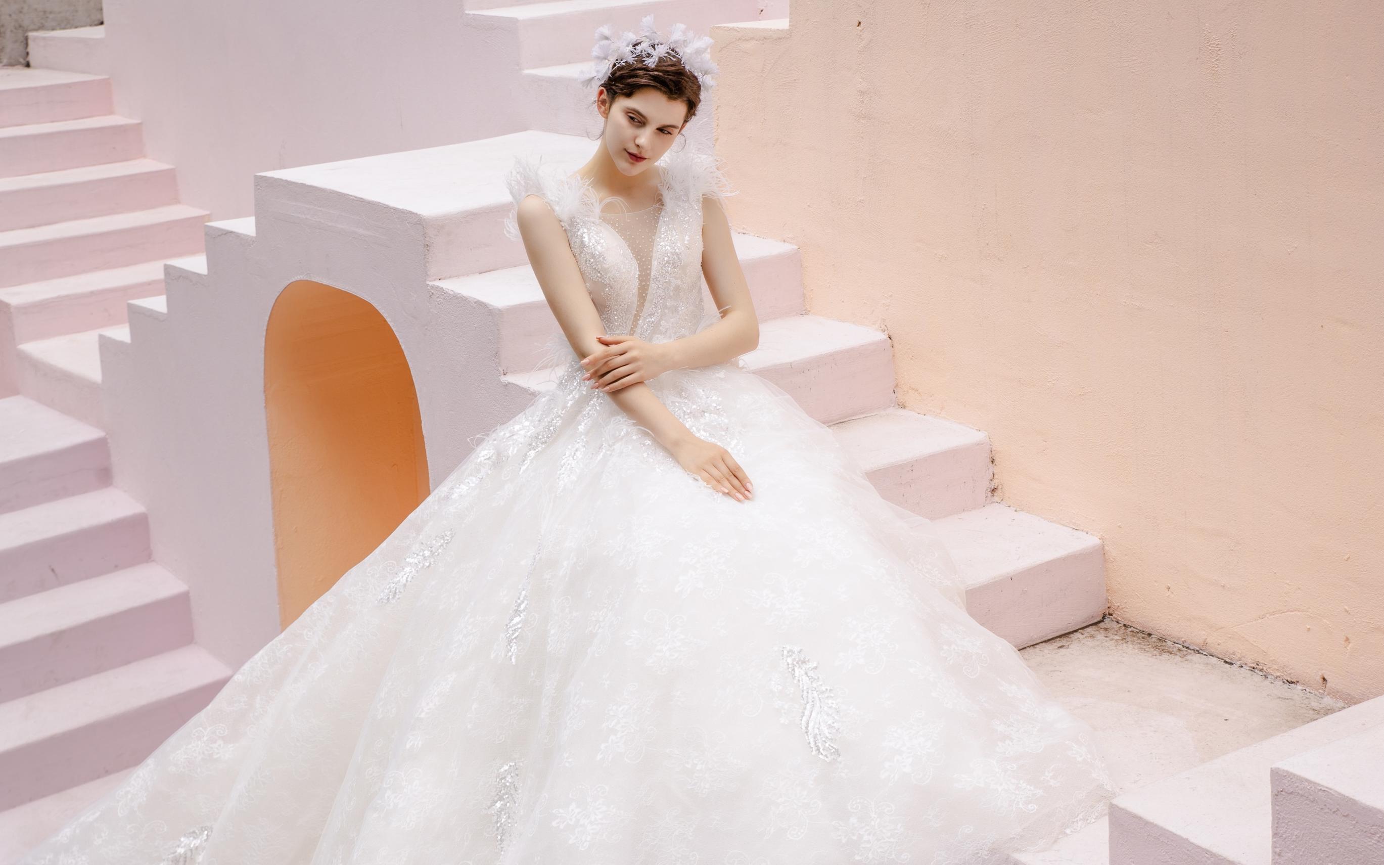 Feather羽系列—飞羽轻絮—网红优雅羽毛主纱