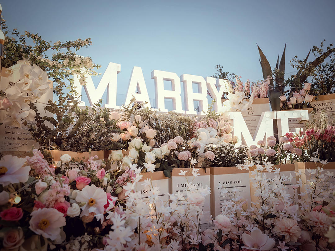 私密花园求婚 都市露台浪漫求婚之选