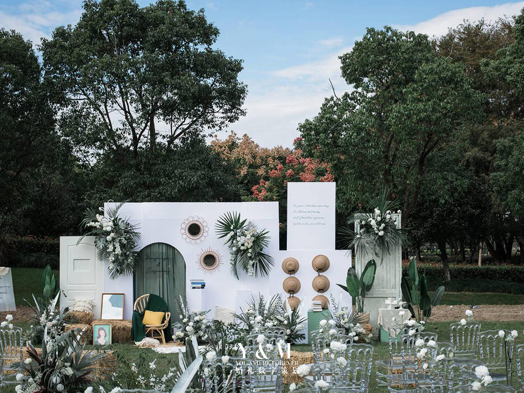 YAM婚礼 | 清新白绿户外草坪婚礼