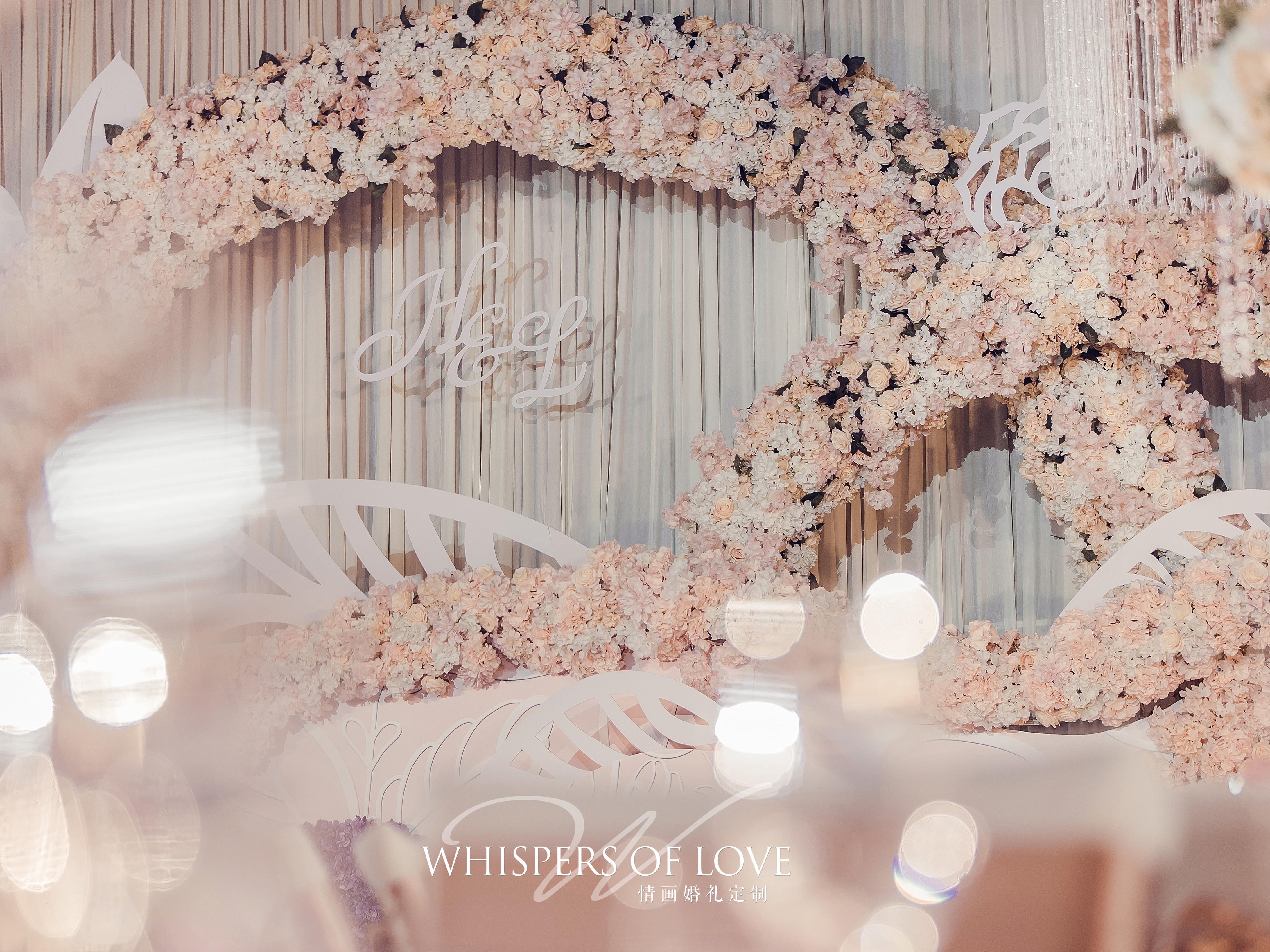 【情画】梦幻香槟色婚礼-室内爆款 花艺效果满分