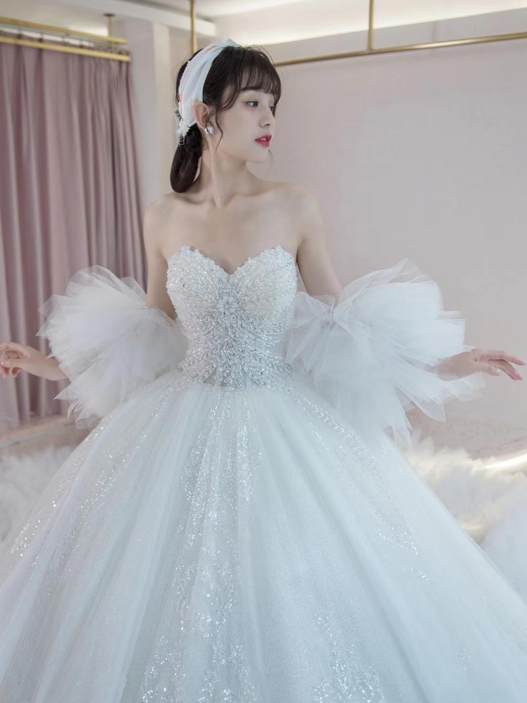 v领水光缎主纱/皇后领主纱12件套