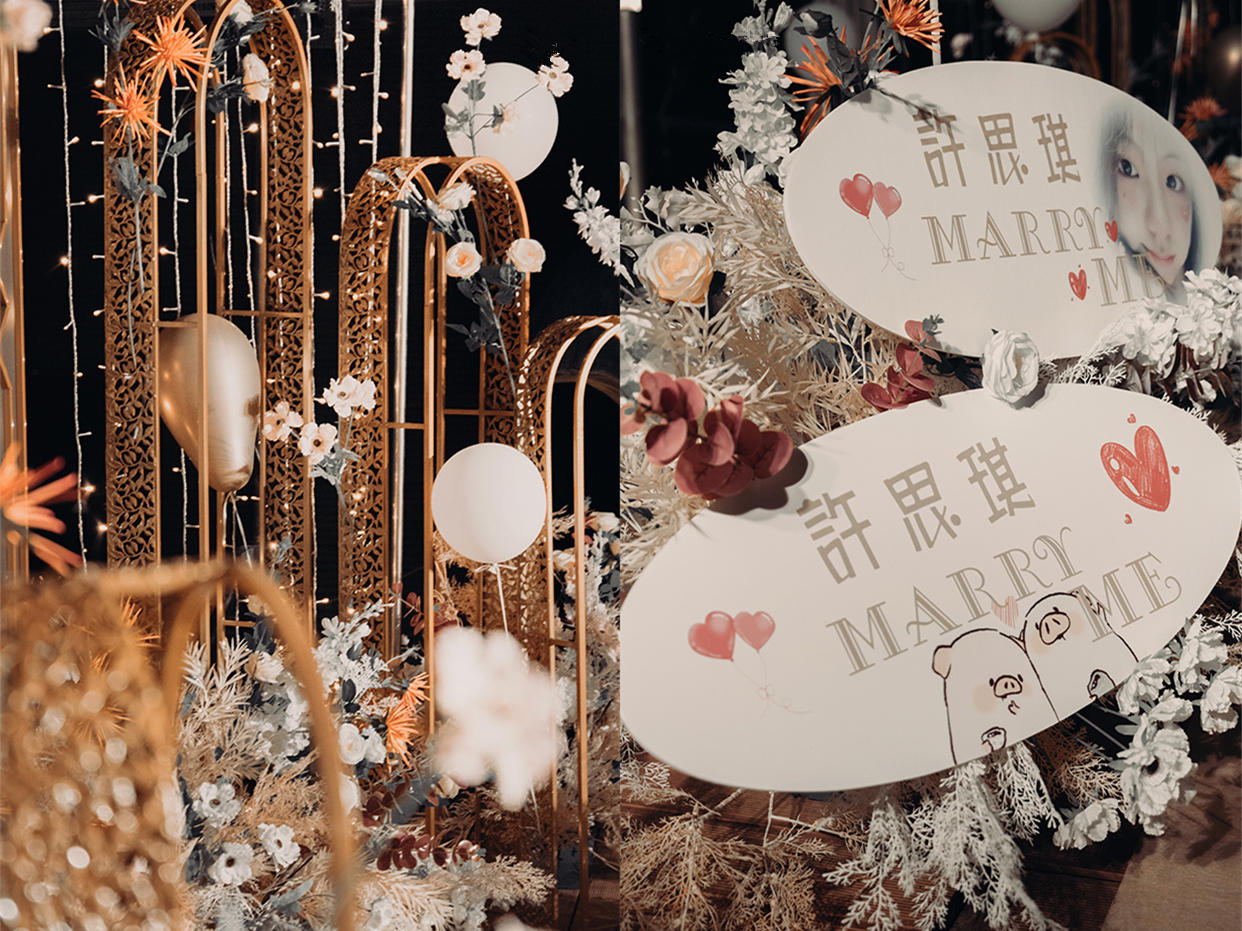 8888高性价比露台求婚策划场地布置户外婚礼策划