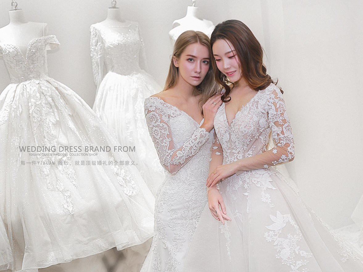 【高定套系】 国际名品婚纱+手绣中式+男士西装