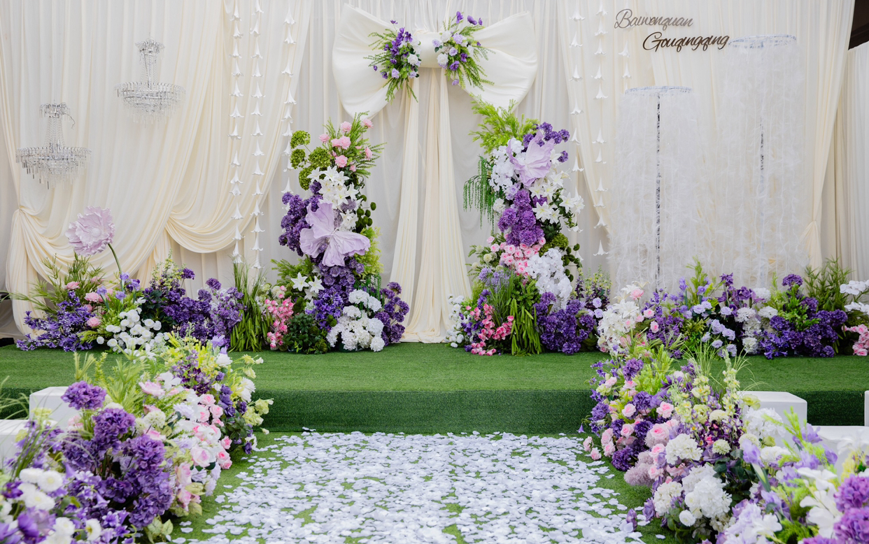 真實(shí)案例喜上婚禮【小清新布幔韓式】