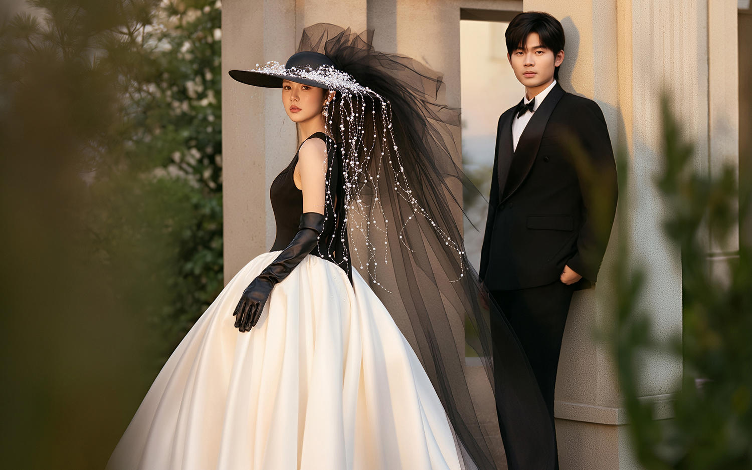 原來婚紗照也可以這么有格調(diào)??山頂黑紗