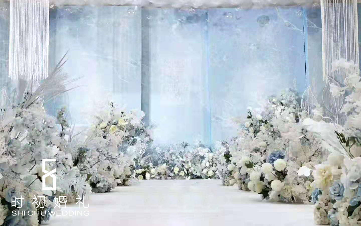 【简凡婚礼】蓝色婚礼︱蓝色撞色新中式
