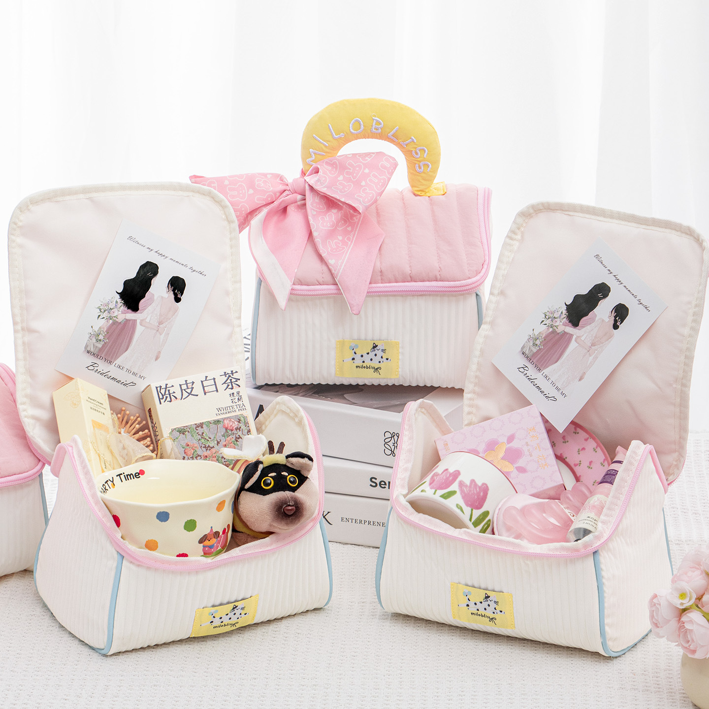 小房子化妝包實用伴手禮送伴娘成品發(fā)貨