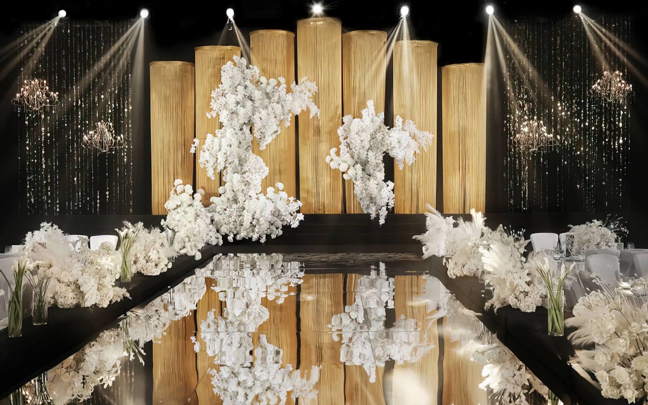 【鳳凰精致婚禮】金色線簾復(fù)古老錢風(fēng)婚禮
