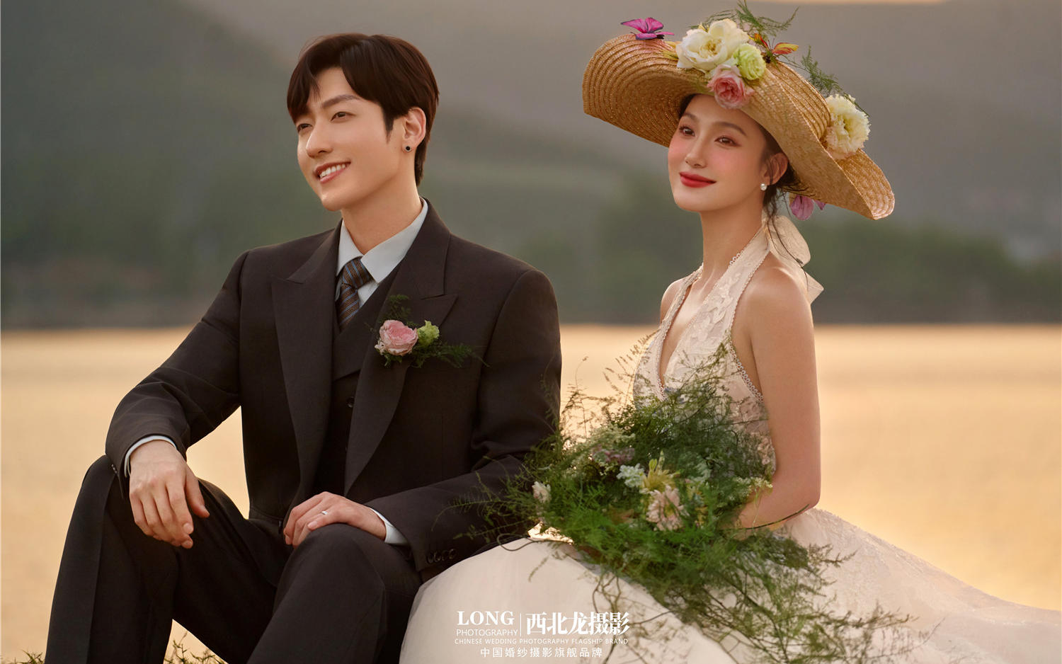 【西北龙摄影】夕阳法式少女婚纱照