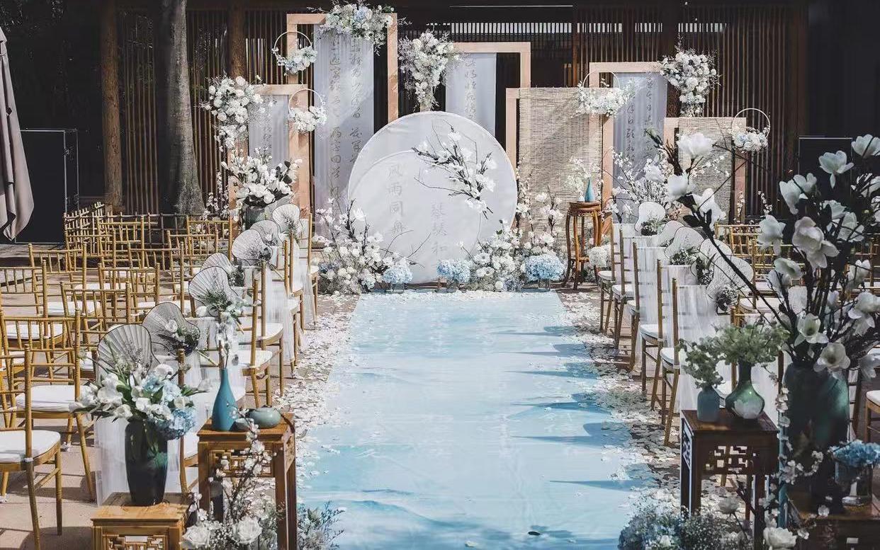 《清雅中式》婚礼｜让水墨与花簇写满国风浪漫诗章